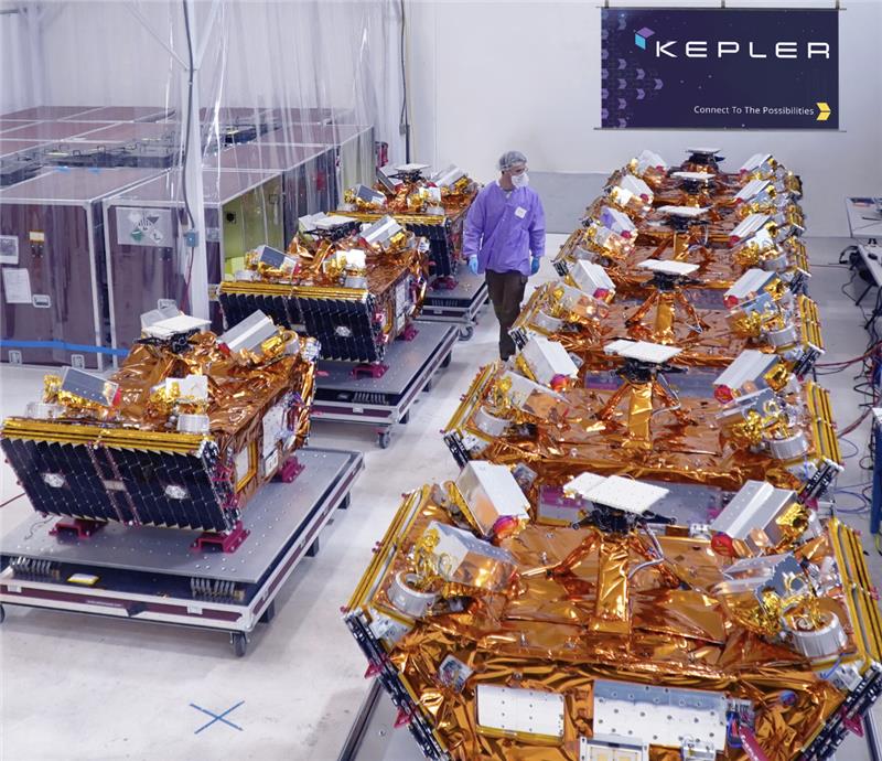Kepler Communications' Tranche 1 satellites prepared for launch.