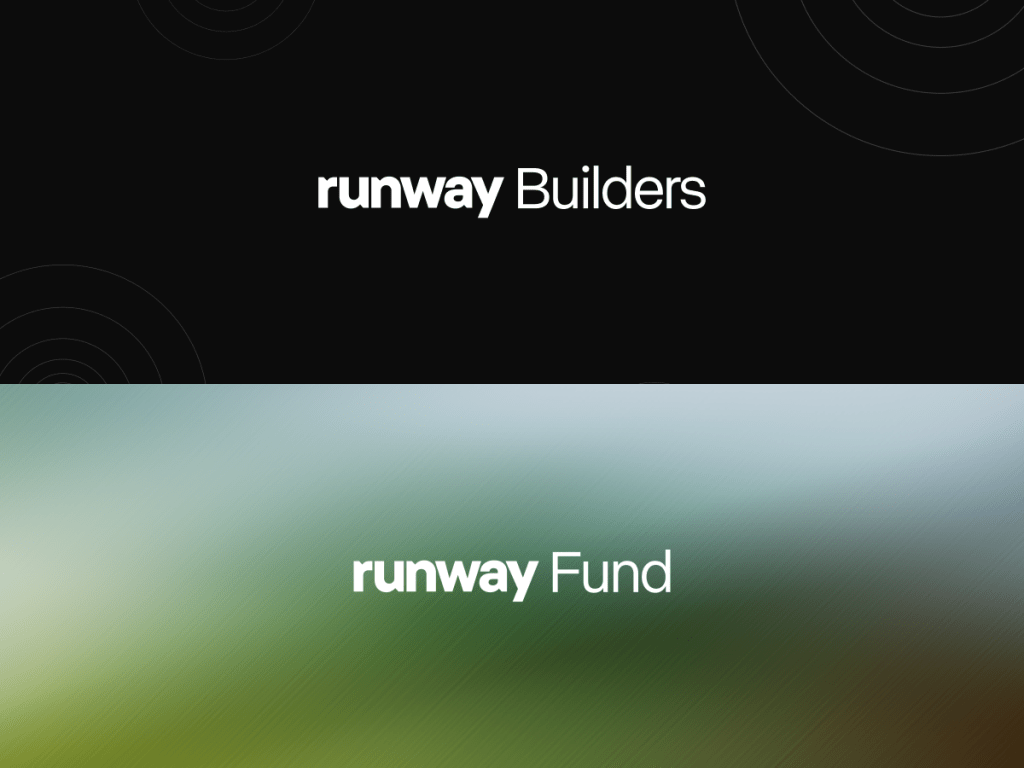 Runway Builders and Runway Fund splash screen