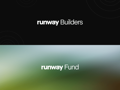 Runway Builders and Runway Fund splash screen